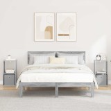 vidaXL Noptieră 2 pcs Gri Sonoma 30,5 x 27 x 59,5 cm Lemn compozit 8000623