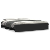 Cumpara ieftin Cadru de pat fara saltea Negru 180x200cm Lemn prelucrat