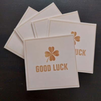Felicitare patrata Good Luck foto