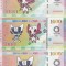 !!! CHINA - FANTASY NOTES - 3 x 1000 YUAN 2020 , MASCOTELE J.O. TOKIO 2020 - UNC