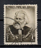 Romania 1953, LP.342 - 70 de ani de la moartea lui Karl Marx, Stampilat