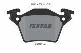 Set placute frana TEXTAR 2302001