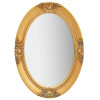 Oglindă de perete &icirc;n stil baroc, auriu, 50 x 70 cm