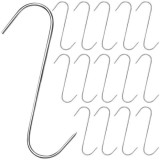 Cumpara ieftin Set 24 carlige pentru suspendat carnea, tip S, otel inoxidabil, 18 cm