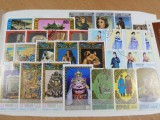 Lot Bogat Peste 20 Timbre Vechi Asia - Arta Egipt, Tutankhamon, Napoleon, Mongolia -A94