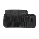 Set 24 pensule make-up, diferite dimensiuni, husa piele ecologica, negru, ProCart