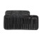 Set 24 pensule make-up, diferite dimensiuni, husa piele ecologica, negru