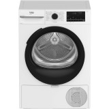 Uscator de rufe Beko BM3T40230W, Pompa de caldura, 10 kg, 15 programe, Clasa A++, Hygienic Drying, RecycledDry, Aquawave, Alb