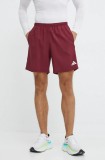 Adidas Performance pantaloni scurți de alergare Own The Run Base culoarea bordo, IZ4088