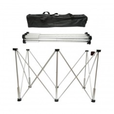 Masa de lucru pliabila tip acordeon cu 6 picioare, cadru din aluminiu 116x61x72cm