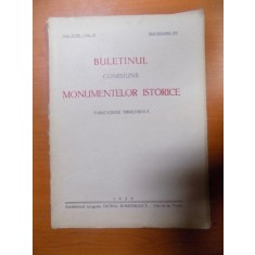 BULETINUL COMISIUNII MONUMENTELOR ISTORICE , PUBLICATIE TRIMESTRIALA , ANUL XXVIII , FASCICOLA 85 , IULIE-SEPTEMBRIE , Bucuresti 1935