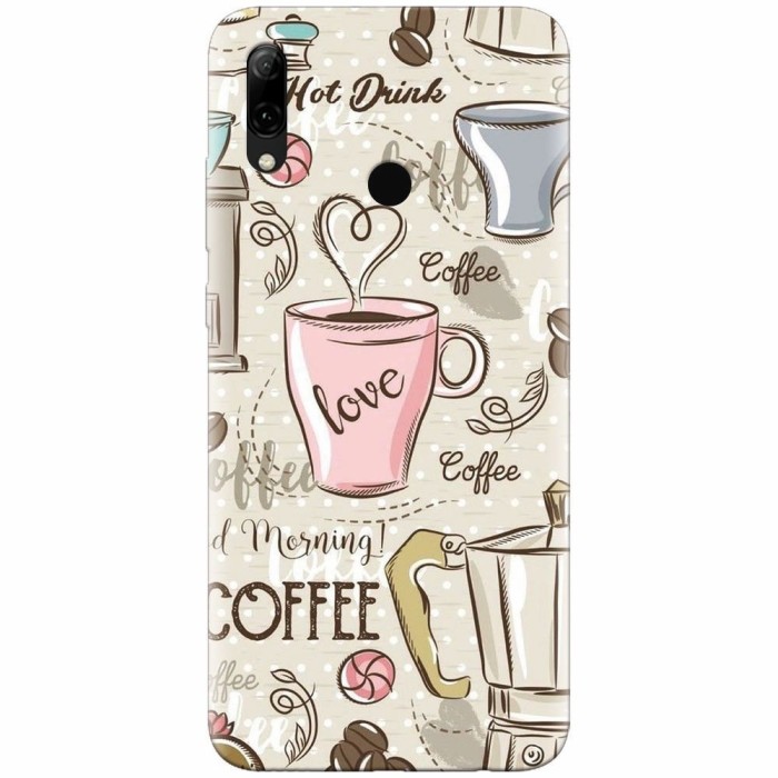 Husa silicon pentru Huawei P Smart 2019, Coffe And Donuts