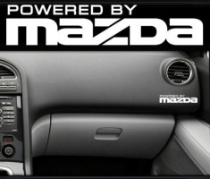 Sticker bord (set 2 buc) SB17 Powered by Mazda - SSA610 foto