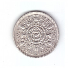 Moneda Anglia 2 shilling / 2 shillings 1962, stare buna, curata