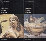 Istoria Artei Antice J.J. Winckelmann 2 Volume Editura Meridiane Colectia Biblioteca Arta Romana 13x20cm Brosata Buna