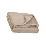Patura decorativa, 160x130 cm, Textura moale, Bej, ATU-082713, Oem