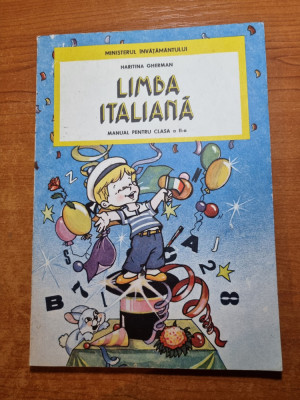 manual de limba italiana - pentru clasa a 2-a - din anul 1994 foto