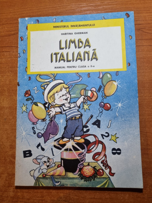 manual de limba italiana - pentru clasa a 2-a - din anul 1994