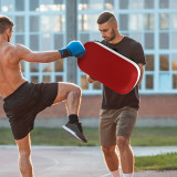 SPORTNOW Scut pentru Box si Lovituri, Scut de Brat pentru Lovituri, pentru Antrenamente de Muay Thai, Karate, Taekwondo, Kickboxing, Rosu