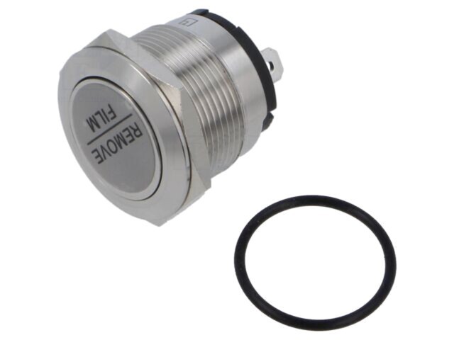 Comutator anti-vandalism E-SWITCH 2 poziții SPST 20A 250VAC IP67 pe panou