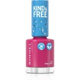 Rimmel Kind &amp; Free lac de unghii culoare 165 Rebel Rose 8 ml