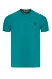 Tricou barbati U.S. Polo Luca verde, L, XL, U.S. Polo Assn.