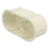 Doză electrică &icirc;ncastrată albă, 62mm, 2 prize
