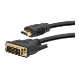 Cablu DVI-D/HDMI Carguard, 30 AWG, 3 m, Negru