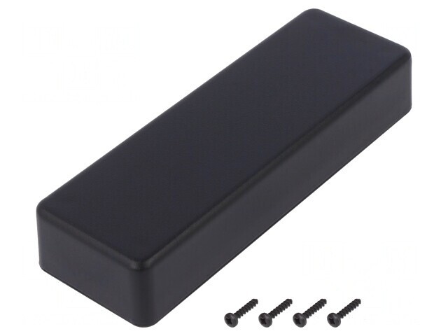 Carcasă universală SMART ABS neagră 52x153x28mm