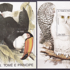 Sao Tome 1991 fauna pasari MI bl.255,256 MNH