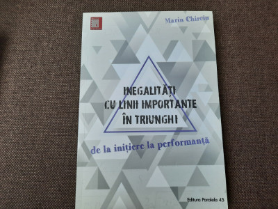 Inegalitati cu linii importante in triunghi Marin Chriciu foto