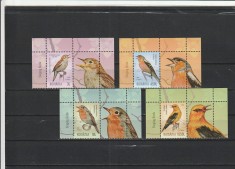 ROMANIA 2022 LP 2391 PASARI CANTATOARE SERIE CU VINIETA 2 MNH NESTAMPILATA