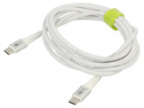 Cablu USB 2.0 USB-C 2m alb 0,48Gbps, Goobay