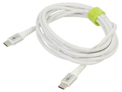 Cablu USB 2.0 USB-C 2m alb 0,48Gbps foto