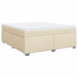 Cumpara ieftin Pat continental cu saltea, crem, 180x200 cm, textil