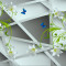 Fototapet autocolant Crini si fluturi albastrii, 250 x 150 cm