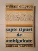 William Empson - Șapte tipuri de ambiguitate