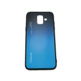 Husa samsung galaxy a6 2018 hybrid back degrade, albastru, Flippy