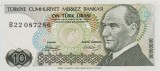 TURCIA █ bancnota █ 10 Lira █ L. 1970 (1979) █ P-192 █ UNC █ necirculata