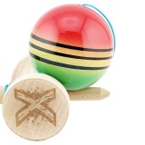 Jucarie de indemanare - Kendama X - Rosu/Galben/Verde | X