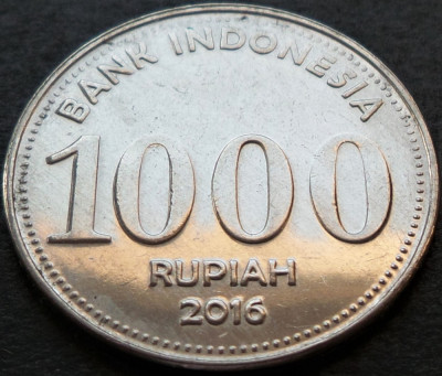 Moneda exotica 1000 RUPII / RUPIAH - INDONEZIA, anul 2016 * cod 878 = excelenta foto