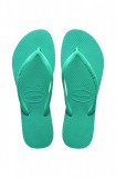 Cumpara ieftin Havaianas slapi SLIM femei, culoarea verde, cu toc plat, 4000030.1829