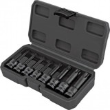 Set 8 chei tubulare torx de impact Topmaster T30-T80 prindere patrat 1/2, Cr-Mo