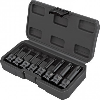 Set 8 chei tubulare torx de impact Topmaster T30-T80 prindere patrat 1/2, Cr-Mo foto