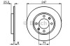 Disc frana PEUGEOT 106 II (1) (1996 - 2016) BOSCH 0 986 478 464