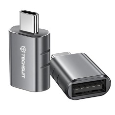 Adaptor OTG premium USB 3.0 la Type-C, 3A, 5Gbps Asteroid GSM A10, gri
