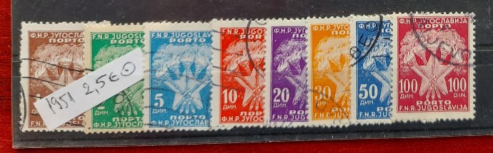 TS21 - Timbre serie Jugoslavia1951