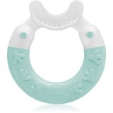MAM Bite &amp; Brush jucărie pentru dentiție 3m+ Turquoise 1 buc