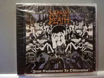 Napalm Death - From Enslavement.... (1988/Eareche/USA) - CD Original/Rar/ca Nou foto