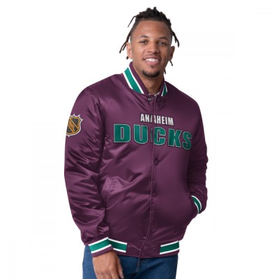 Anaheim Ducks geacă de bărbați The CLOSER Reversible Varsity Satin - L foto